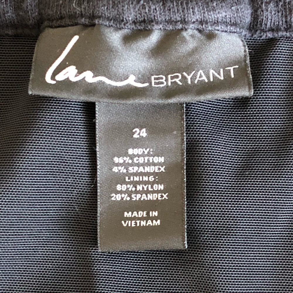 Lane Bryant Slimming Ruched Black Skirt - Picture 4 of 6